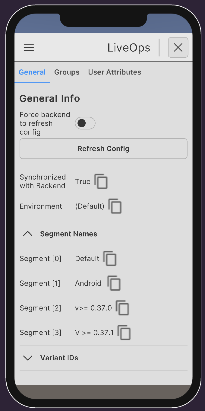 LiveOps Module General